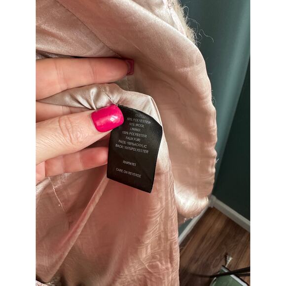 Ivanka Trump Beige Tweed Gorgeous Wool Blend Peacoat - Picture 5 of 6